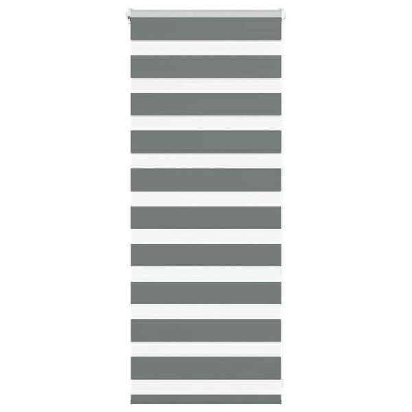 vidaXL Store zèbre gris foncé largeur du tissu 55 9 cm polyester