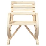 vidaXL Chaises de jardin lot de 2 58x58x78 5 cm bois de sapin massif