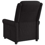 vidaXL Fauteuil inclinable électrique Noir Tissu