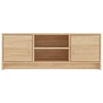 vidaXL Meuble TV chêne sonoma 102x30x37 5 cm bois d'ingénierie