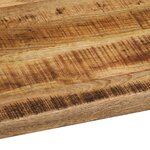 vidaXL Dessus de table 110x80x2 5cm bord vif bois massif manguier brut