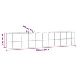 vidaXL Lit surélevé de jardin Acier enduit de poudre Anthracite