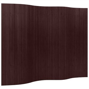 vidaXL Cloison de séparation Bambou Marron foncé 250 x 165 cm