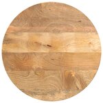 vidaXL Dessus de table Ø 50x3 8 cm rond bois de manguier massif