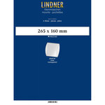 Bandes double soudure 265 x 160 mm pour blocs  carnets de timbres. Fond - Transparent