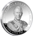 Pièce de monnaie en Cupronickel - Argent g 9.00 Millésime 2022 ACCESSION OF KING CHARLES III