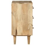 vidaXL Armoire à tiroirs 70x35x70 cm bois massif de manguier