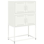vidaXL Buffet blanc 68 5x38 5x107 cm acier
