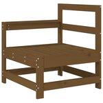 vidaXL Salon de jardin 3 Pièces marron miel bois de pin massif