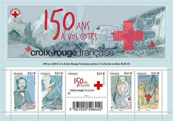 Bloc 150 ans de la Croix-Rouge française