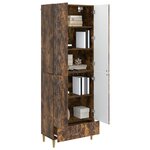 vidaXL Ensemble de Meubles 2 Pièces Chêne fumé Bois d'ingénierie