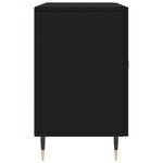 vidaXL Buffet noir 100x36x60 cm bois d'ingénierie