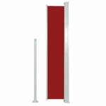 vidaXL Auvent latéral rétractable de patio 160x500 cm Rouge