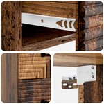 vidaXL Cabinet de chevet mural 2 Pièces Bois ancien 34 5 x 33 x 40 cm