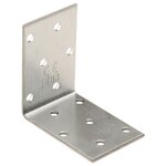 vidaXL Équerres de fixation 40 Pièces 2 mm 60x40x60 mm acier galvanisé