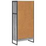 vidaXL Bibliothèque Gris Sonoma 80 x 30 x 155 cm Bois d'ingénierie