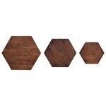 vidaXL Tables basses Marron 55 x 55 x 50 cm Bois de mangue massif