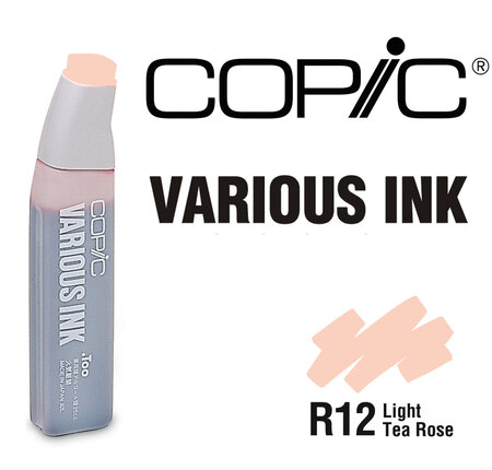 Encre various ink pour marqueur copic r12 light tea rose