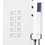 vidaXL Panneau de douche aluminium 20x44x130 cm blanc