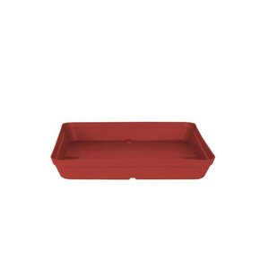 ARTEVASI Soucoupe Capri Carrée - 34 x 34 x 4,5 cm - Rouge foncé