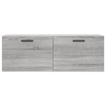 vidaXL Armoire murale sonoma gris 100x36 5x35 cm bois d'ingénierie
