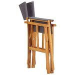 vidaXL Chaise de metteur en scène Bois massif d'acacia