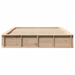vidaXL Cadre de lit avec rangement intégré - 150 x 200 cm  en pin massif