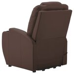vidaXL Fauteuil Marron Similicuir