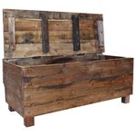 vidaXL Banc bois massif d'acajou 86x40x60 cm