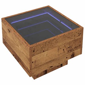 vidaXL Table basse Bois ancien 40 x 40 x 30 cm Bois d'ingénierie