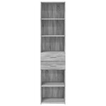 vidaXL Buffet haut sonoma gris 45x42 5x185 cm bois d'ingénierie