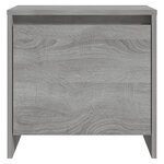 vidaXL Table de chevet Sonoma gris 45x34x44 5 cm Aggloméré