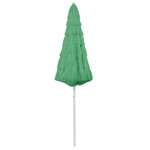 vidaXL Parasol de plage Hawaii Vert 300 cm