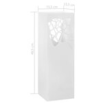 vidaXL Porte-parapluie Pierres Acier Blanc
