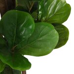 vidaXL Ficus lyrata artificiel 134 feuilles 120 cm vert