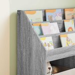 vidaXL Bibliothèque pour enfants Gris Sonoma 72 5 x 29 5 x 69 cm