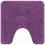 vidaXL Tapis de bain antidérapant avec découpe pour toilette Violet