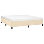 vidaXL Cadre de lit sans matelas crème 180x200 cm tissu