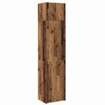 vidaXL Armoire de rangement Montage mural Vieux bois 50 x 41 x 225 cm