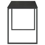vidaXL Bureau d'ordinateur Noir 110x60x73 cm Bois d’ingénierie