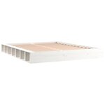 vidaXL Cadre de lit sans matelas blanc 150x200 cm bois massif