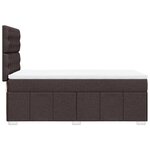 vidaXL Sommier à lattes de lit avec matelas Marron foncé 100x200 cm