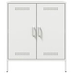 vidaXL Buffet blanc 68x39x79 cm acier