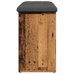 vidaXL Banc à chaussures vieux bois 102x32x50 cm bois d'ingénierie