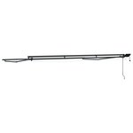 vidaXL Cadre de store manuel avec LEDs Anthracite 4 × 3 5 m Aluminium