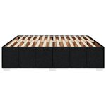 vidaXL Cadre de lit sans matelas noir 180x200 cm tissu