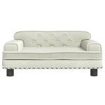 vidaXL Canapé pour enfants crème 70x45x30 cm velours