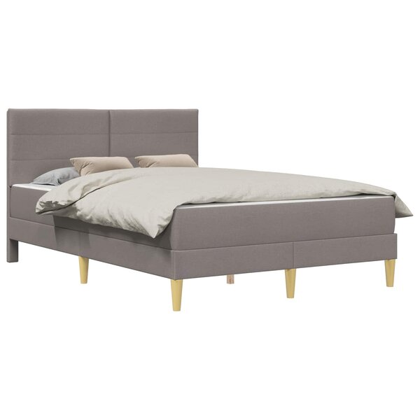 vidaXL Cadre de lit 140 x 190 cm Taupe