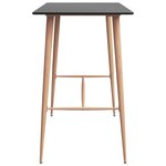 vidaXL Table de bar Noir 120x60x105 cm