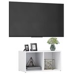 vidaXL Meuble TV blanc 72x35x36 5 cm bois d’ingénierie